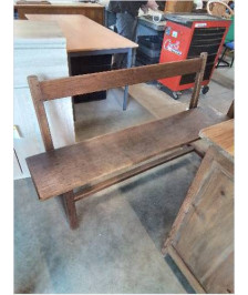 BANC A DOSSIER ET ENTRETOISE DEBUT XXE