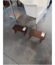 REPOSE PIEDS RECTANGULAIRE BOIS XXE