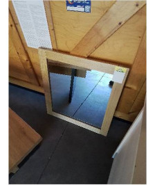 MIROIR RECTANGULAIRE BOIS CLAIR 