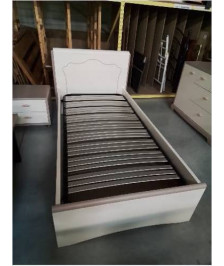 LIT A TIROIR BOIS CRÈME AVEC SOMMIER 90X190 GAUTIER 