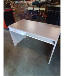 BUREAU RECTANGULAIRE BOIS CRÈME GAUTIER 1 TIROIR 1 NICHE 
