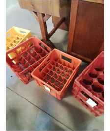 CASIER A BOUTEILLES RÉSINE ORANGE KANTERBRAU 