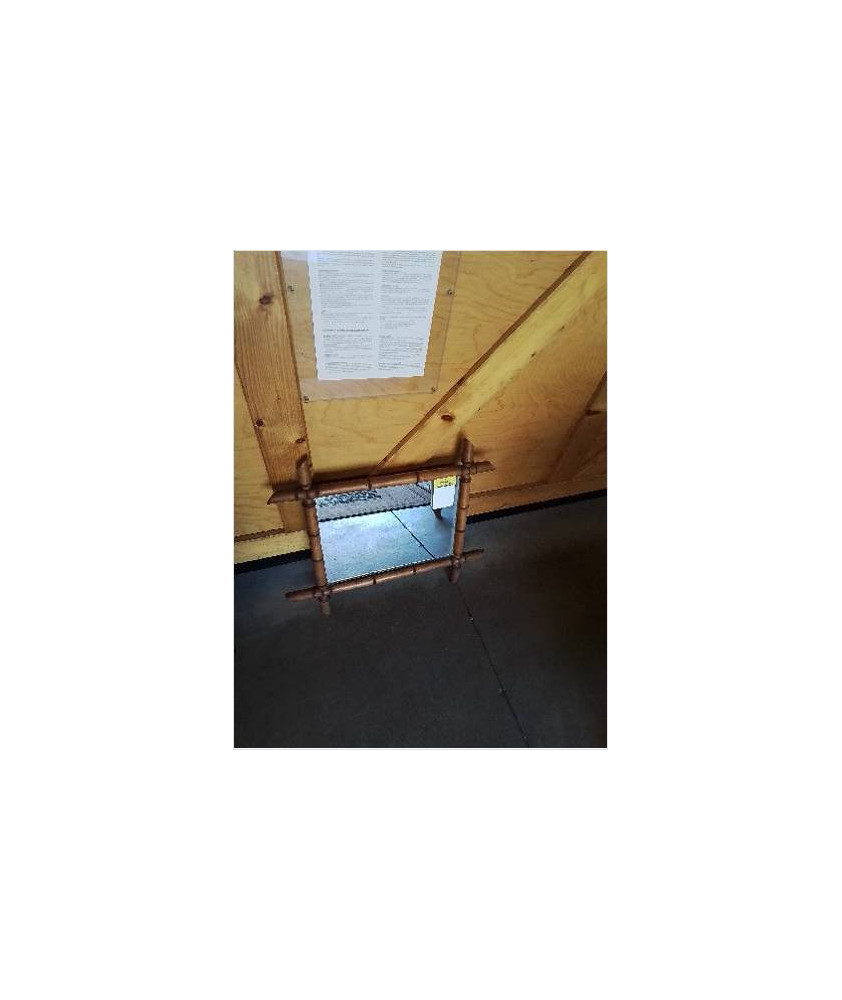 MIROIR BOIS FAUX BAMBOU NAPOLÉON III 