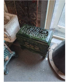 POÊLE A BOIS FONTE EMAILLE VERT F.P&F