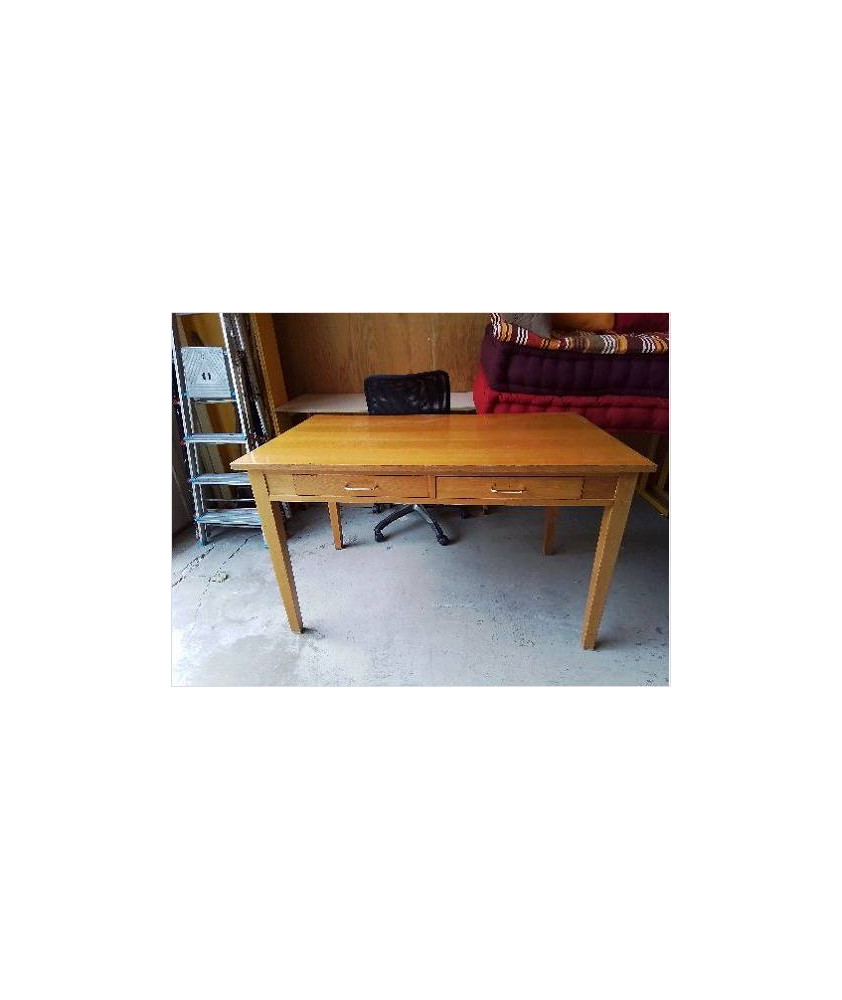 GRAND BUREAU ANNEE 60 PLACAGE DE CHÊNE 