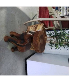 TABOURET BOIS ELEPHANT