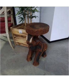 TABOURET BOIS ELEPHANT