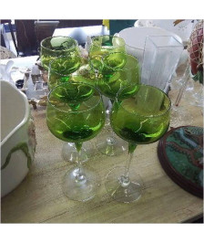 VERRES A VIN BLANC LOT DE 6