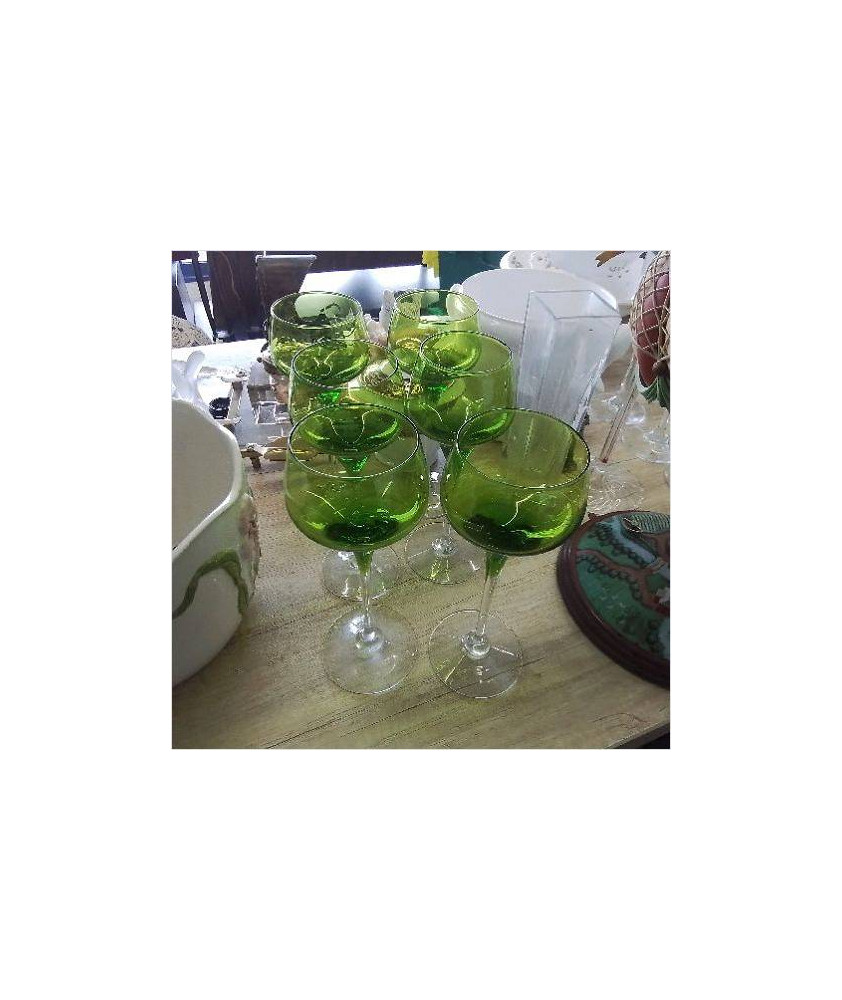 VERRES A VIN BLANC LOT DE 6