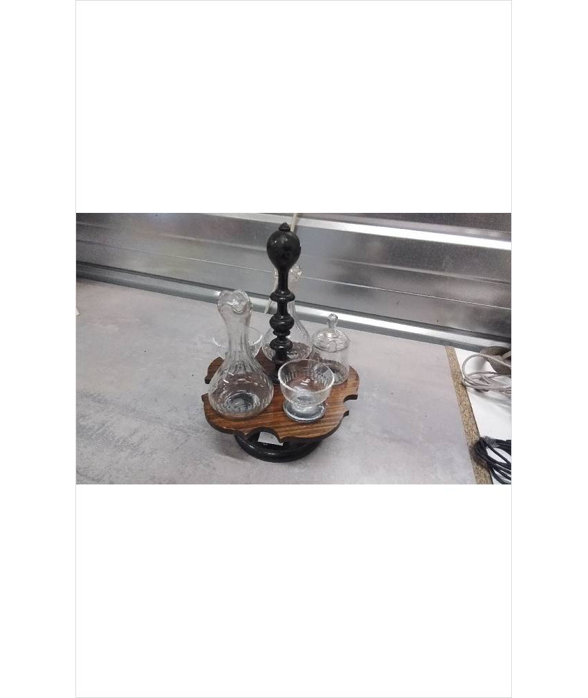 SERVICE CONDIMENTS NAPOLEON 3 - CRISTAL / ANCIEN