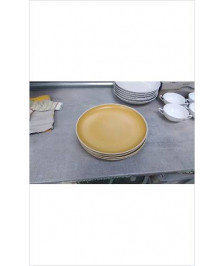 ASSIETTES JAUNES X4 