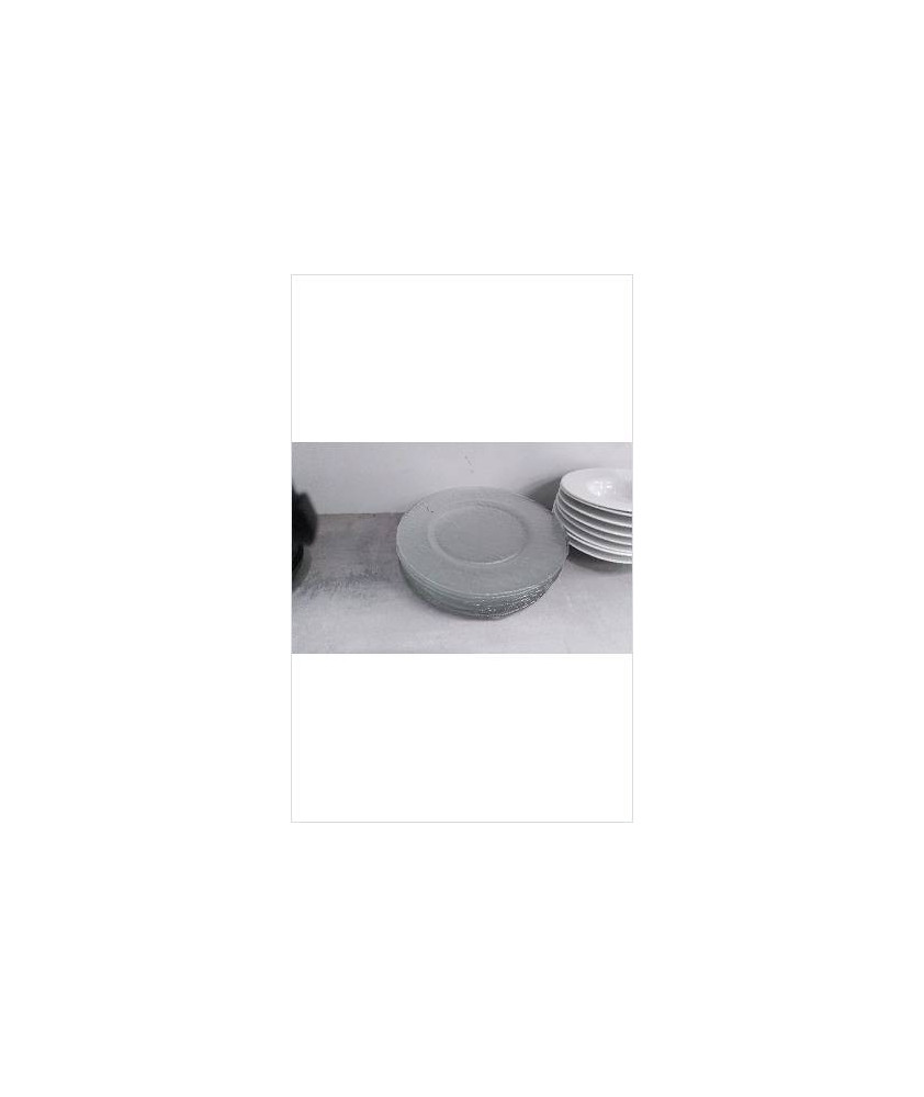 ASSIETTES PLATE VERRE X9 