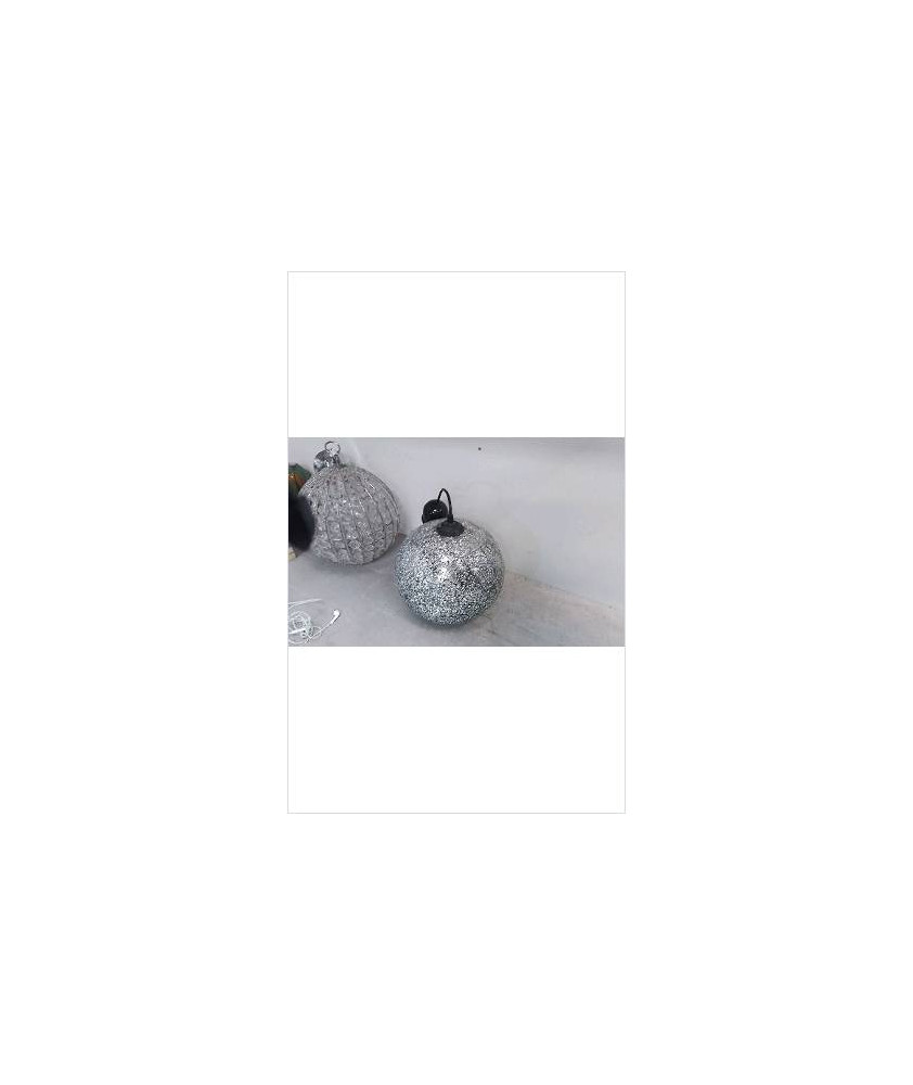 LUSTRE ROND VERRE CASSE