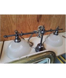 SUSPENSION TYPE BILLARD 2 LAMPES