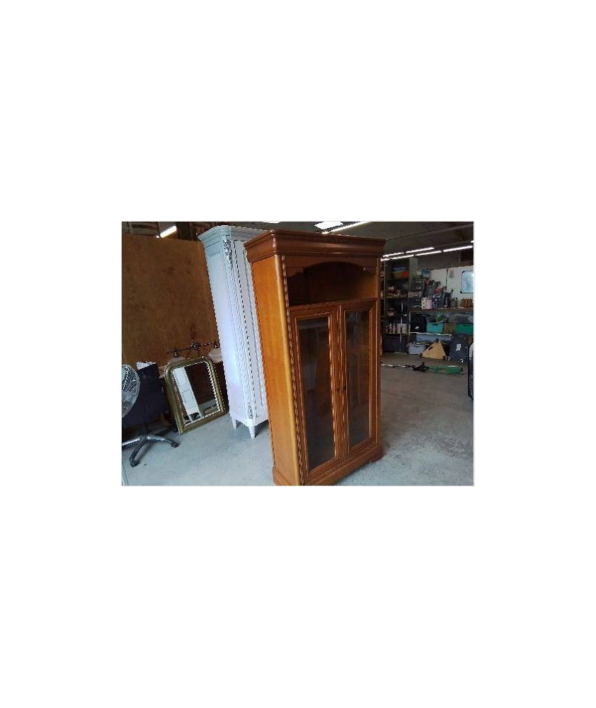 PETITE VITRINE LOUIS PHILIPPE EN MERISIER