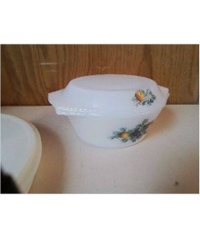 PLAT EN OPALINE BLANCHE