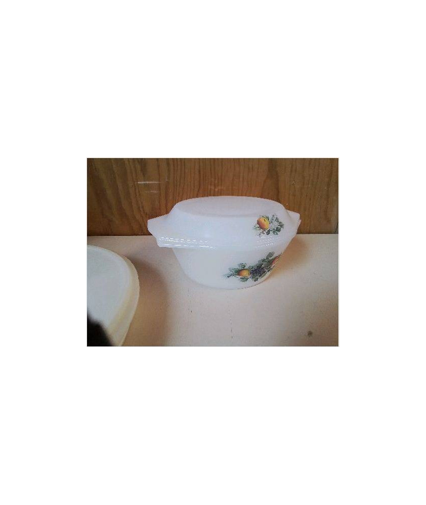 PLAT EN OPALINE BLANCHE