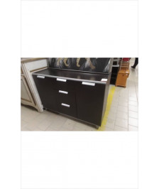 MEUBLE GRIS 2 PIEDS METAL