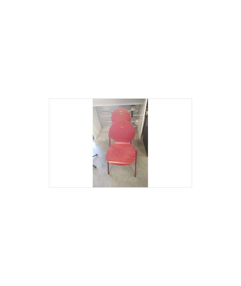 CHAISE BOIS ROUGE 