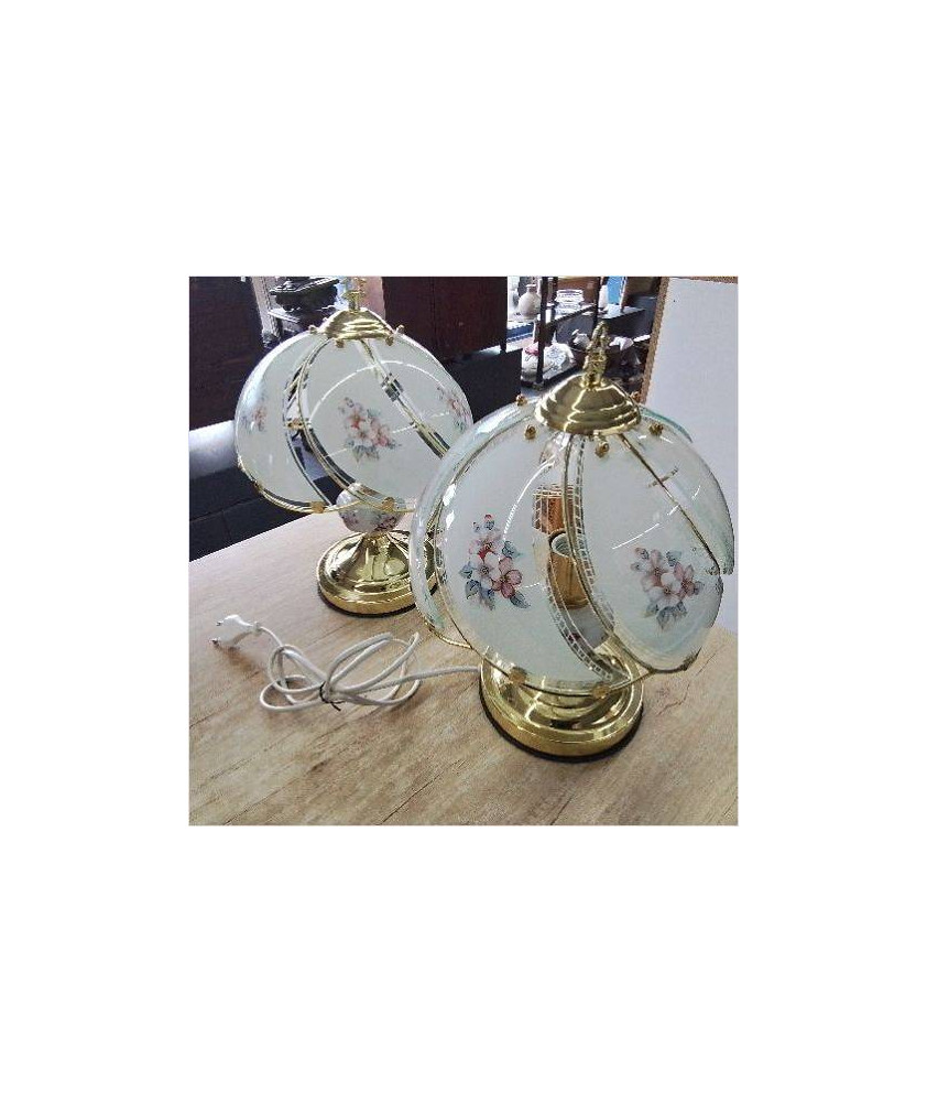 LAMPE DOREE VERRE