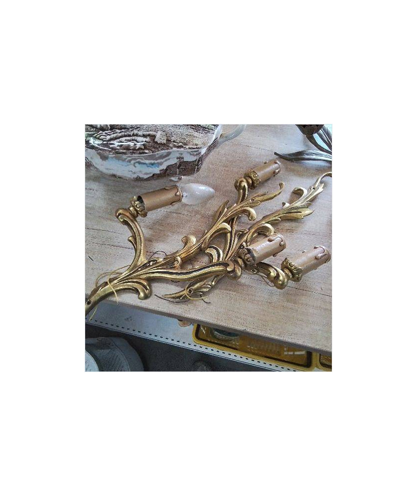 PAIRE D’APPLIQUES BRONZE 