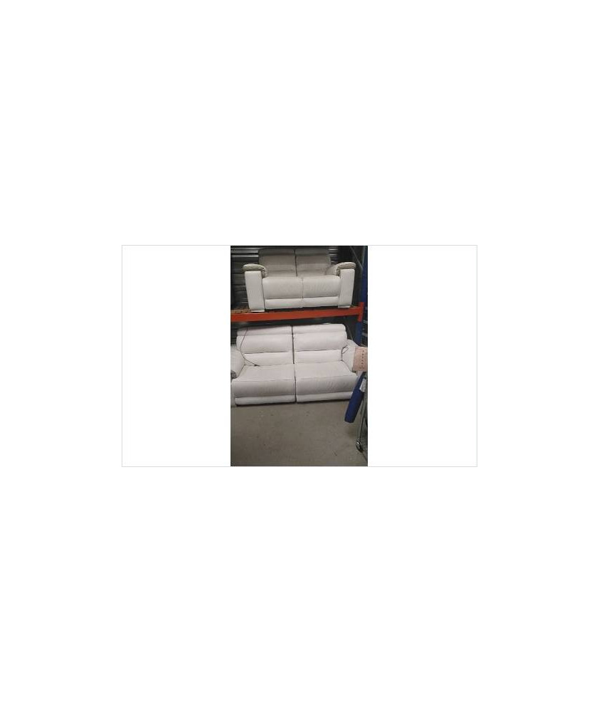 CANAPE RELAX ELECTRIQUE- BLANC / TETIERE AMOVIBLES 