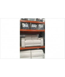 CANAPE 2 PLACES - BLANC / TETIERES AMOVIBLES 