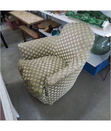 FAUTEUIL MOTIFS POIS VINTAGE 
