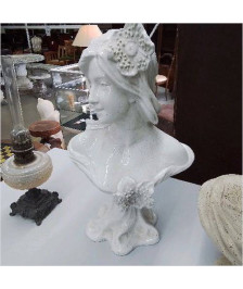 BUSTE FAIENCE CRAQUELÉE 
