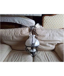 SUSPENSION NOIRE AVEC OPALINE 