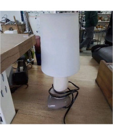 LAMPE GRISE GALETS