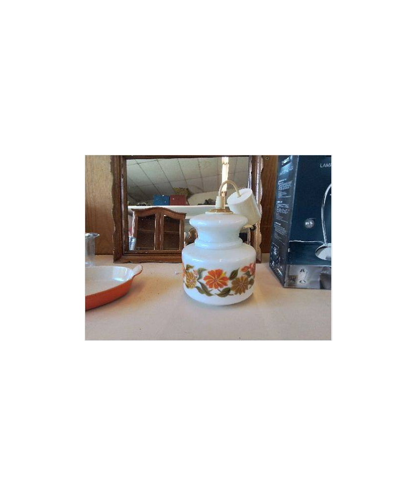 SUSPENSION EN OPALINE ANNEE 70