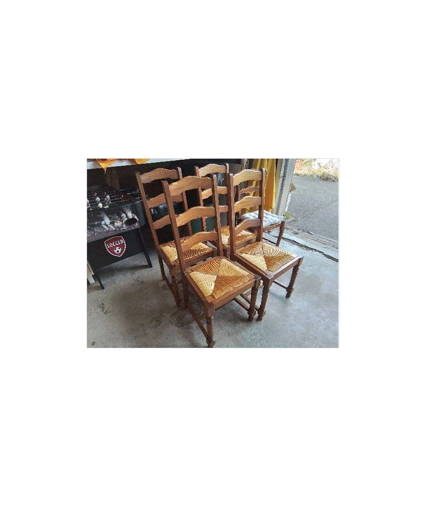 CHAISE PAILLÉE EN CHÊNE 