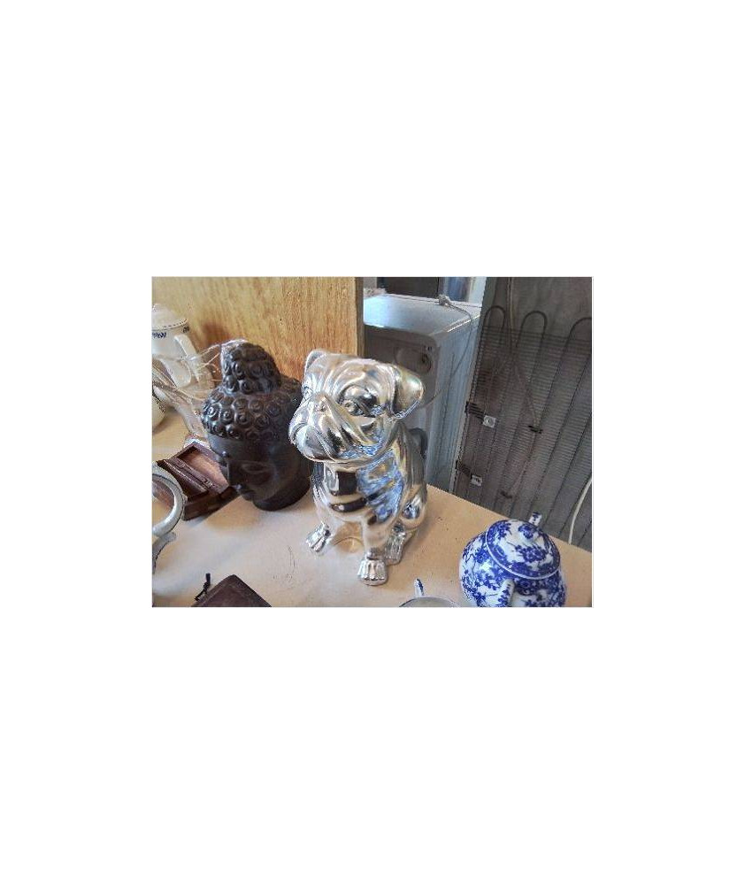 PETIT CHIEN DECO EFFET CHROMÉ 