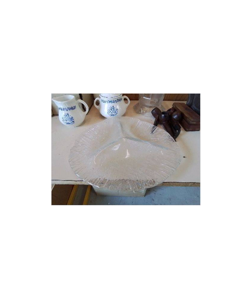 PLAT APÉRITIF EN VERRE 