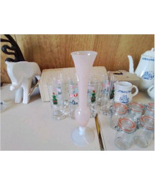 SOLIFLORE EN OPALINE ROSE 