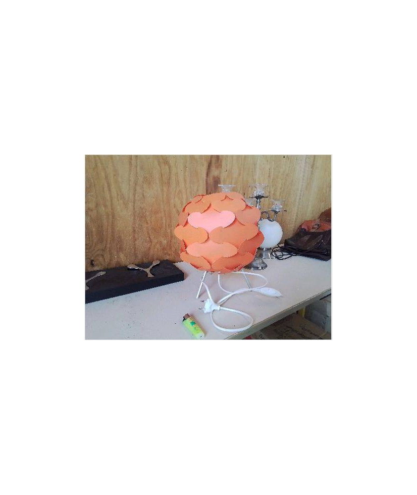 LAMPE A POSER ORANGE