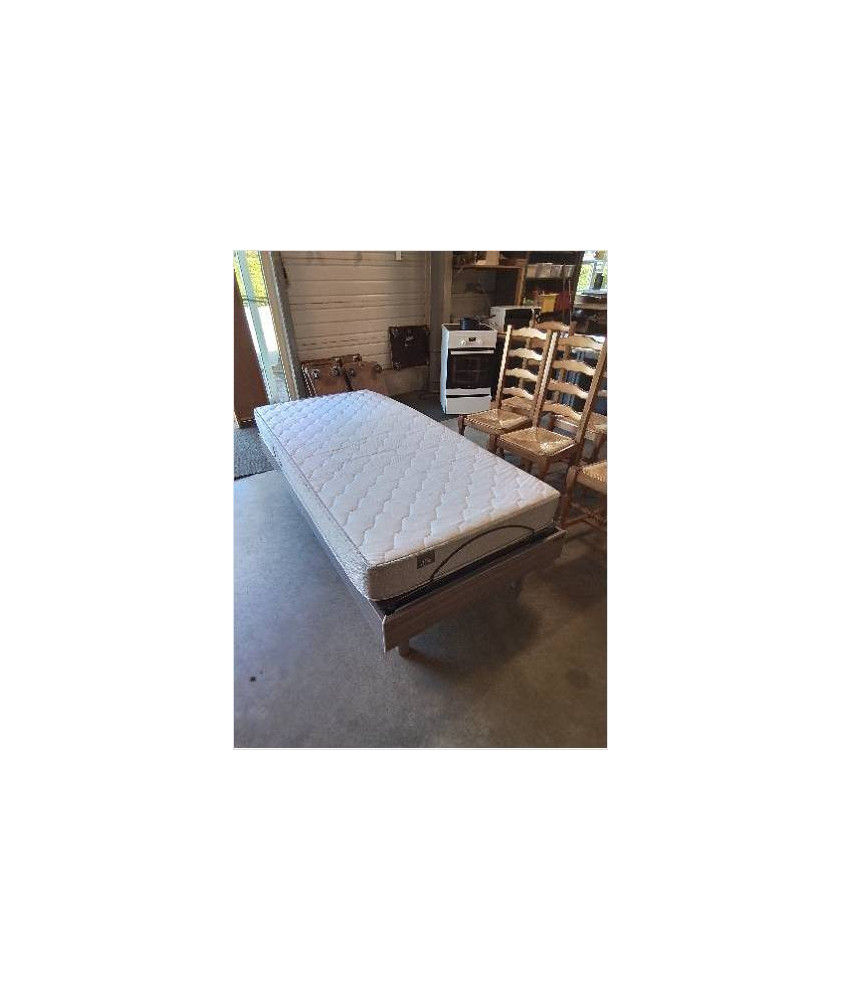SOMMIER ÉLECTRIQUE AVEC MATELAS CROWN BEDDING 90X200CM