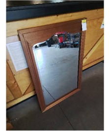 MIROIR RECTANGULAIRE CINTRÉ BOIS CLAIR