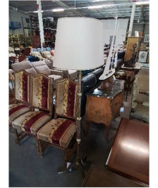 LAMPADAIRE MÉTAL DORÉ BOULES ONYX AJ ECRU 