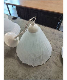 SUSPENSION VERRE BLANC
