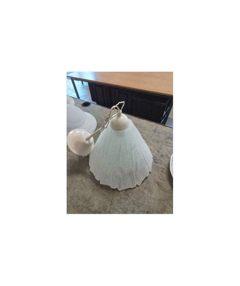 SUSPENSION VERRE BLANC