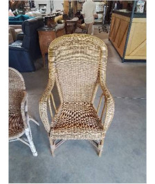 FAUTEUIL OSIER HAUT DOSSIER ANNÉES 