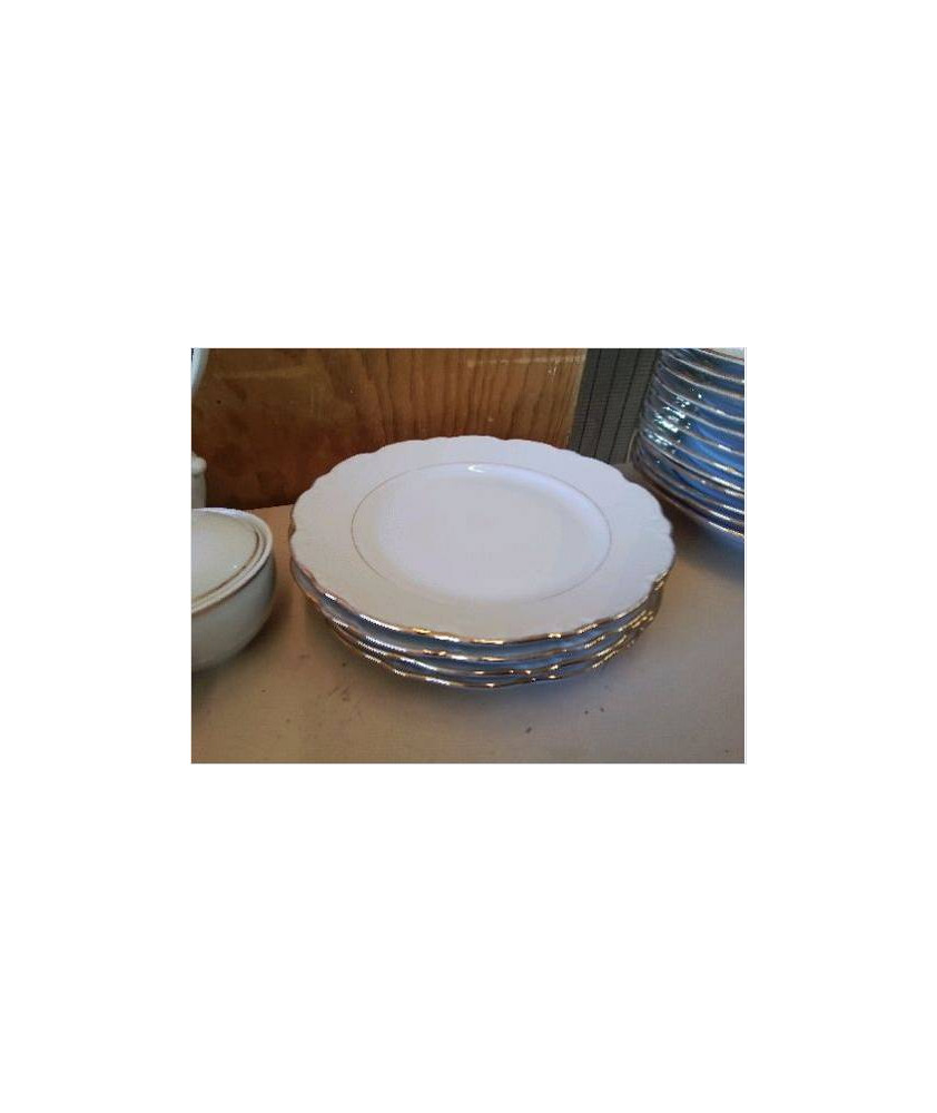 LOT DE 4 ASSIETTES EN PORCELAINE 