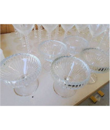 LOT DE 5 COUPE A GLACES