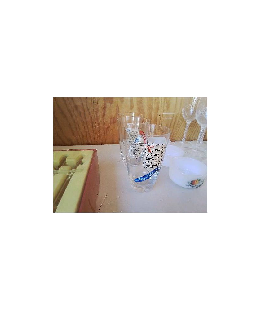 LOT DE 3 VERRES A JUS 