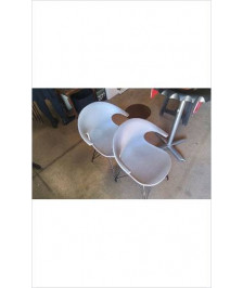 FAUTEUIL PLASTIQUE GRIS