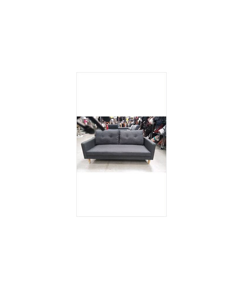BANQUETTE 2 PLACES GRISE 