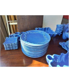 LOT DE 6 ASSIETTES PLATES ANTHEOR