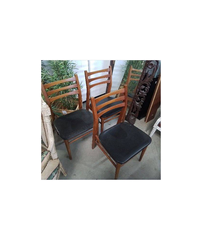 CHAISES SCANDINAVE SKAÏ NOIR 